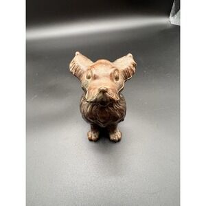 Rare Unusual Three Face metal Dog, 5 Inches High, Collectors Item!